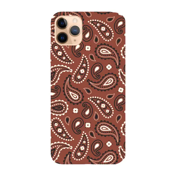Capinha para iPhone 11 Pro Max Anti Impacto Fashion - BANDANA MARROM