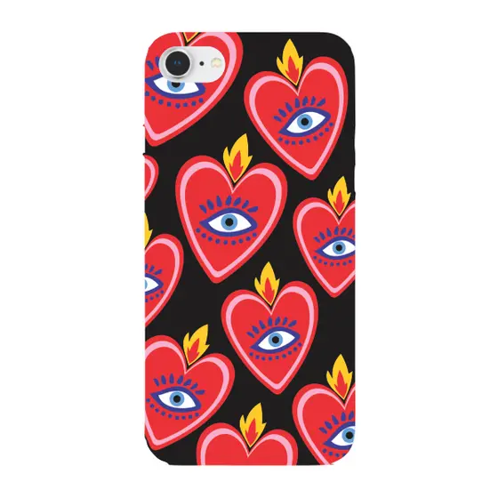 Capinha para iPhone SE 2020 Anti Impacto Fashion - SACRED HEART PATTERN