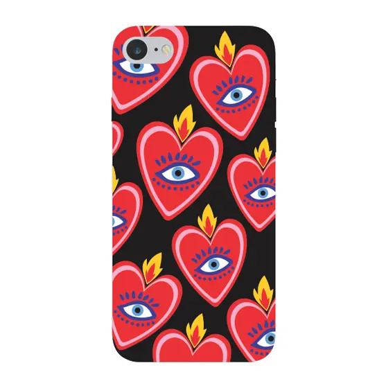 Capinha para iPhone 7 Anti Impacto Fashion - SACRED HEART PATTERN
