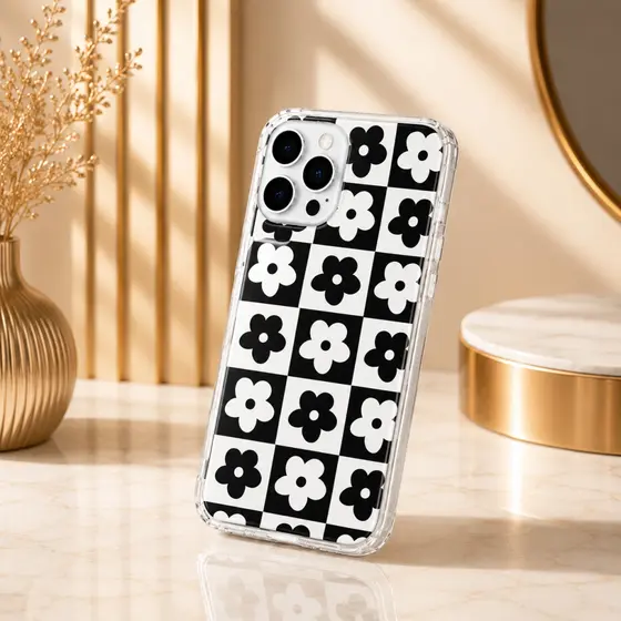 Capinha Fashion Anti Impacto Mosaico de Flores - disponível para iPhone, Samsung, Motorola e Xiaomi