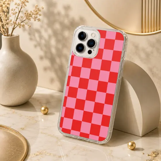 Capinha Fashion Anti Impacto Quadriculada Color Mix - disponível para iPhone, Samsung, Motorola e Xiaomi