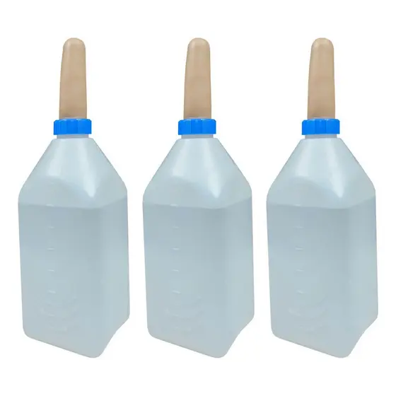 Kit 3 Mamadeira para Bezerro 2 Litros com Bico Alimentador Bezerros
