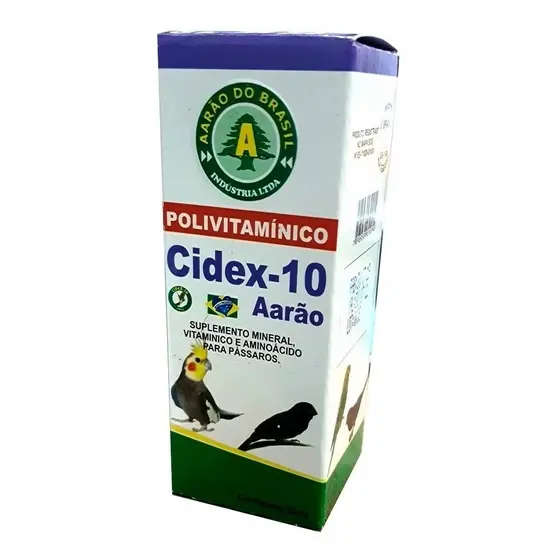 Cidex 10 Liquido 30 Ml Aarão Suplemento Polivitamínico (antigo Coccidex) (peito Seco)