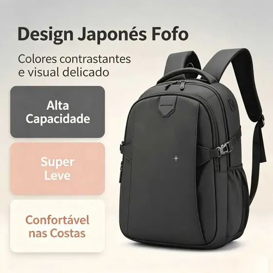 Mochila masculina estilosa de grande capacidade, mochila de viagem multifuncional para trilha, turismo ao ar livre
