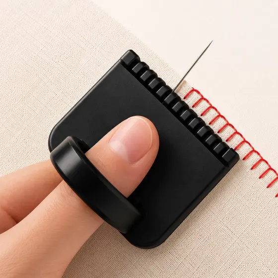 Dedal Guia de Costura Manual Medidor de Borda 3mm 4mm 5mm Ferramenta para Couro Artesanato DIY Iniciantes