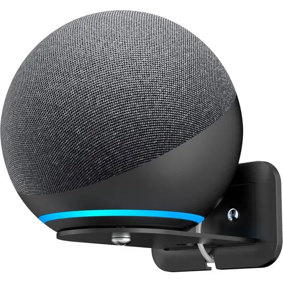 Suporte de Parede Metálico HomeMount para Google Nest Mini e Echo 4ª Geração - Suporte de Parede para Alto-Falante com G