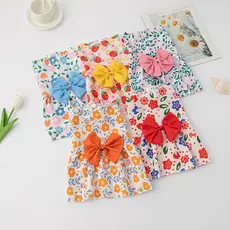 Vestido floral de princesa para cães pequenos |         Vestido de verão com orelhas de gato, roupa de algodão elástico,