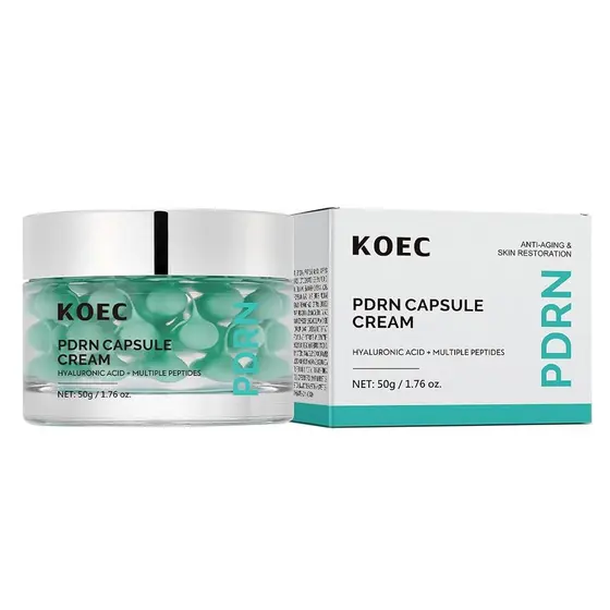 Creme Hidratante Facial em Cápsulas SHEEYOON com PDRN, Ácido Hialurônico e Múltiplos Peptídeos, Creme Nutritivo para a P