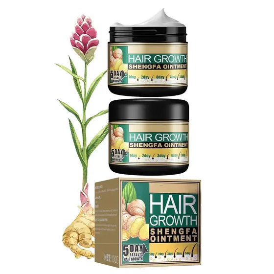Condicionador de Crescimento Capilar com Gengibre para Massagem do Couro Cabeludo, Creme de Tratamento para Regeneração