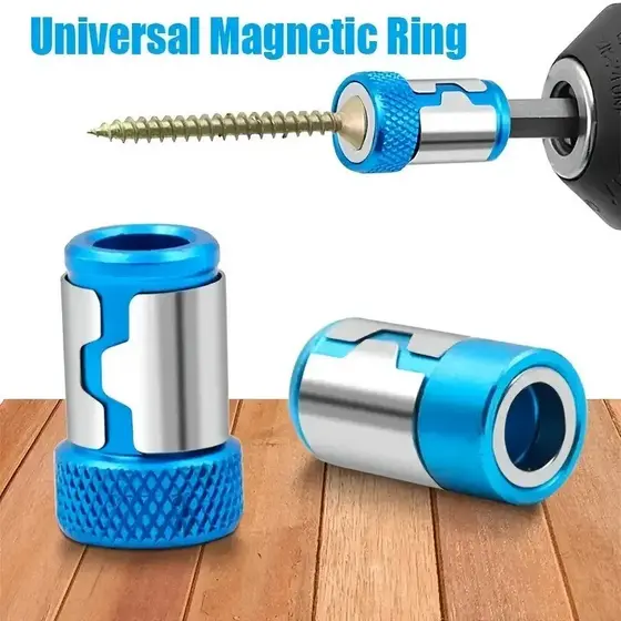 Universal 1 Pçs Anel Magnético Liga Chave De Fenda Bits Anti-Corrosão Forte Magnetizador Broca