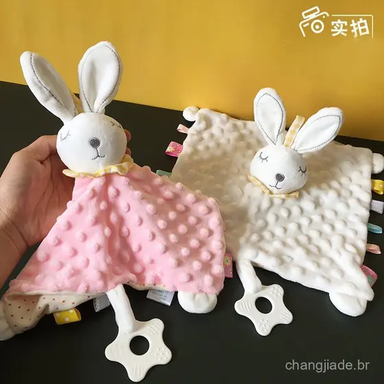 Nova manta calmante para bebês, um brinquedo auxiliar para dormir para crianças de 0 a 1 ano, brinquedo de pelúcia em fo
