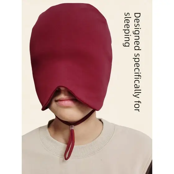 touca cetim touca de cetim para dormir touca de cetim com regulador Máscara de olho de algodão puro Nightcap feminino no