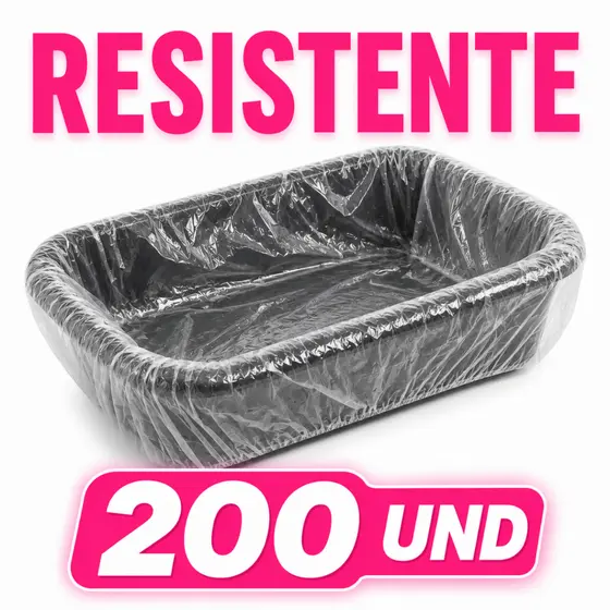 Kit 200 Protetor Plástico Resistente Bacia Pedicure Descartável Transparente