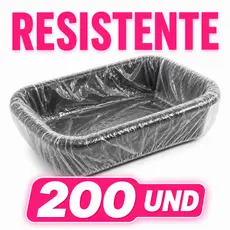 Kit 200 Protetor Plástico Resistente Bacia Pedicure Descartável Transparente