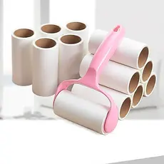 Rolo doméstico tipo escova de rolo dispositivo de cabelo pegajoso tipo rasgável roupas de papel barbear pegajoso gatos c