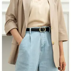 Cinto pica-pau feminino cinto de couro estudante All-Match Jeans cinto moda simples saia decorativa