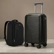 Kit Viagem: Mala de Bordo Polipropileno Dermond PRO  + Mochila 17"