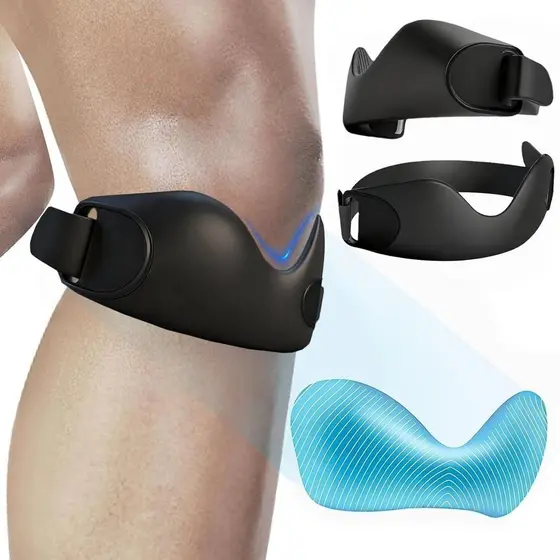 Suporte de silicone para tendão patelar Patella, conjunto de 2 peças, adequado para joelho de saltador, tendinite patela