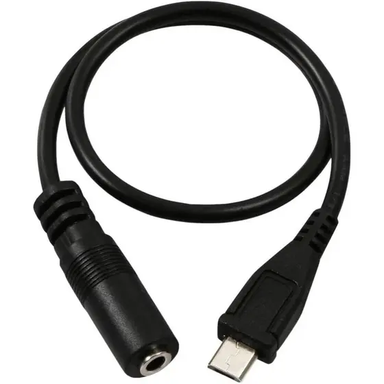 Soluções Mr.Gadget: Cabo Adaptador de Áudio AUX de 5 pinos Macho para 3.5mm Micro USB Fêmea para Fones de Ouvido com Fun