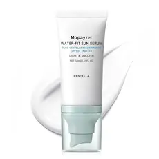 Protetor Solar Centella SPF 50, Protetor Solar Hyalu Cica para o Rosto, Resistente à Água, Forte Proteção UV, Sem Resídu