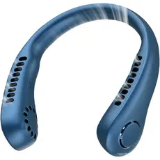 Ventilador de Pescoço Portátil Deyaah - 3000mAh Sem Hélices 360 °   Dispositivo Pessoal de Resfriamento com 5 Velocidade