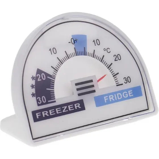 Termômetro de Geladeira ou Freezer com Mostrador e Zonas de Temperatura Recomendadas para Refrigerador