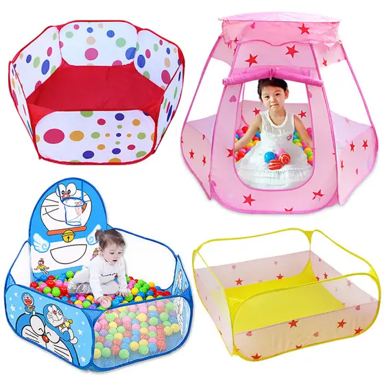 Tenda infantil piscina de bolinhas cerca dobrável piscina de bolinhas bebê brinquedo infantil piscina tenda bebê jogar c