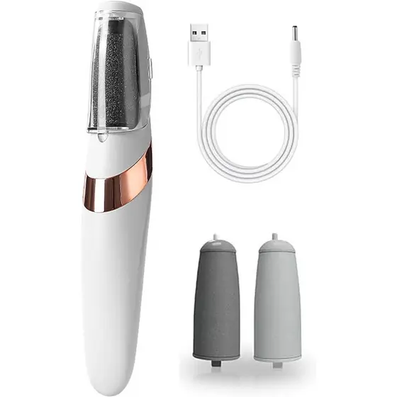 Lixa Elétrica para Pés UQQU, Removedores Elétricos de Calos para os Pés, Kits de Pedicure com Removedor Elétrico de Calo