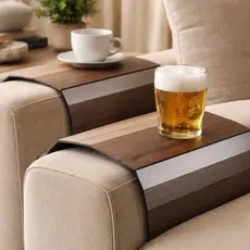 Esteira Suporte Porta Copos Braço Sofá Apoio Cerveja prato notebook
