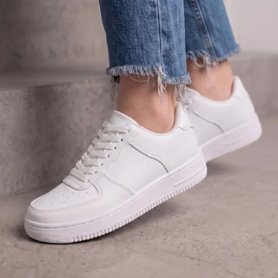 Tenis Sapato Feminino Casual Force Branco Retrô Clássico Enfermeira Dentista Médica Original Top