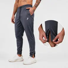 Calça jogger c/ zíper helanca masculina treino academia casual inverno Seven Move