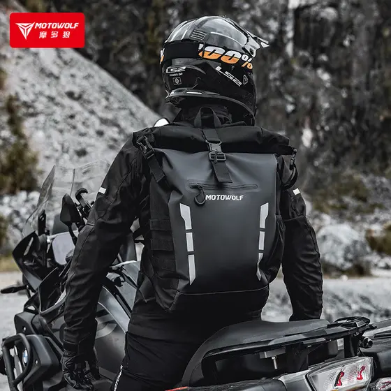 Motocicleta ao ar livre piloto mochila lazer portátil mochila de armazenamento de grande capacidade à prova dwaterproof