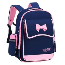 Mochila escolar estudantes do ensino fundamental meninas proteção cume reduzir carga grau 1-3-4-6 um dois três a seis mo