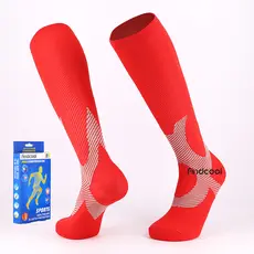 FINDCOOL meias longas para corrida, 2 pares, femininas, profissionais, Fitness, esportes, compressão elástica, corrida,