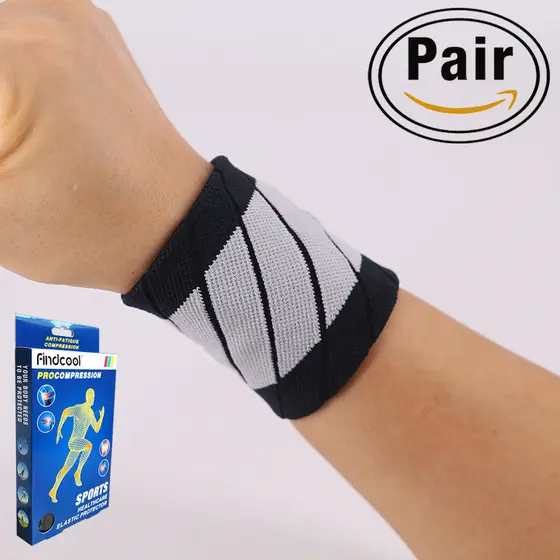 Findcool pulseira esportiva feminina masculina entorse pulso tendão bainha Badminton basquete vôlei bainha Fitness suor
