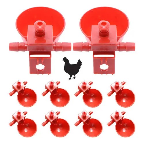 Kit 10 Bebedouros Automaticos Aves Granjas cria Galinha Codornas Pato