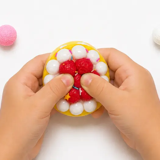 1/2/3/4 Kits Squishy Tortinha Brinquedo Fidget Alivio Estresse Macio Sortido