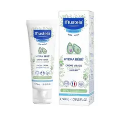 Creme Hidratante Diário para Bebês Mustela Hydra Bebe - Com Abacate Natural, Óleo de Jojoba e Manteiga de Karité - 1,35