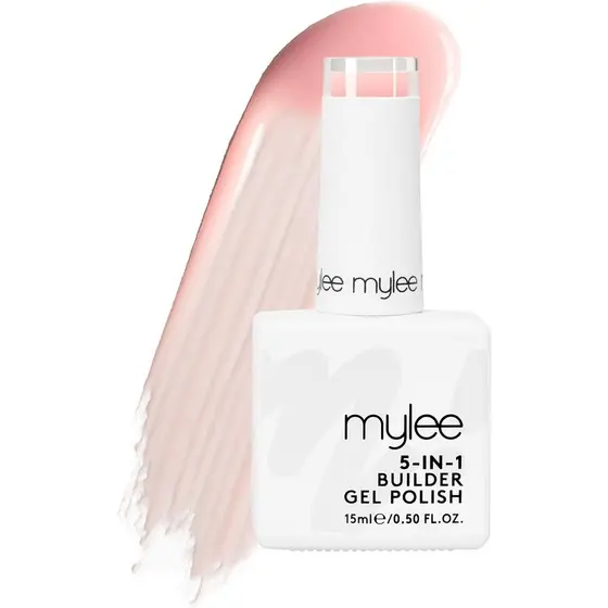 Mylee Gel Fortificante para Base de Unhas 5 em 1, 15ml, Verniz de Unhas UV/LED para Unhas Fortes e Resistentes, para Dec