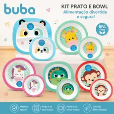 Kit Prato e Bowl Buba Alimentação Bebê