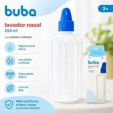 Lavador Nasal Buba 250ml Infantil e Adulto Alivio Sinusite