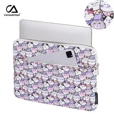 Capa Case Notebook Sleeve Impermeavel Urso Branco Faculdade Trabalho Kawaii Coreano