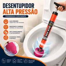 Desentupidor Alta Pressão Para Vaso Sanitário Pia Ralo Bomba Pneumática Reutilizável 120 PSI ABS