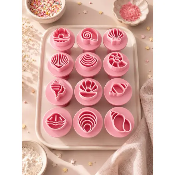 KIT COM 12 /Carimbos para Brigadeiro Conchas, Fundo do Mar