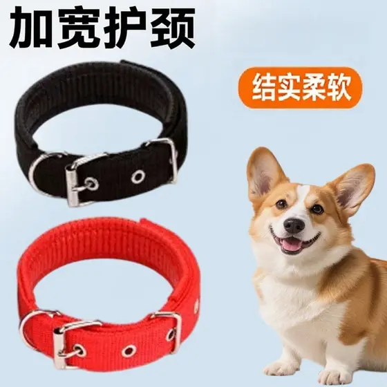 Coleira para cachorro, coleira para caminhada de cachorro, tamanho médio, cachorro pequeno, engrossado, coleira para cac