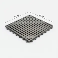 Tapete Box Banheiro Antiderrapante PVC 30x30cm Emborrachado Lavavel Modular
