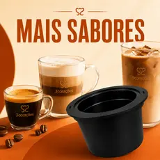 Kit 2 Adaptador Capsula Tres Coracoes para Dolce Gusto Reutilizavel Compativel Refil Cafe