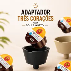Adaptador para Capsula Tres Coracoes em Cafeteira Dolce Gusto Reutilizavel Compativel Cafe