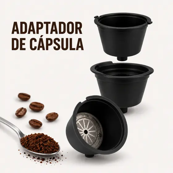 Kit 4 Adaptador Capsula Tres Coracoes para Dolce Gusto Reutilizavel Compativel Refil Cafe