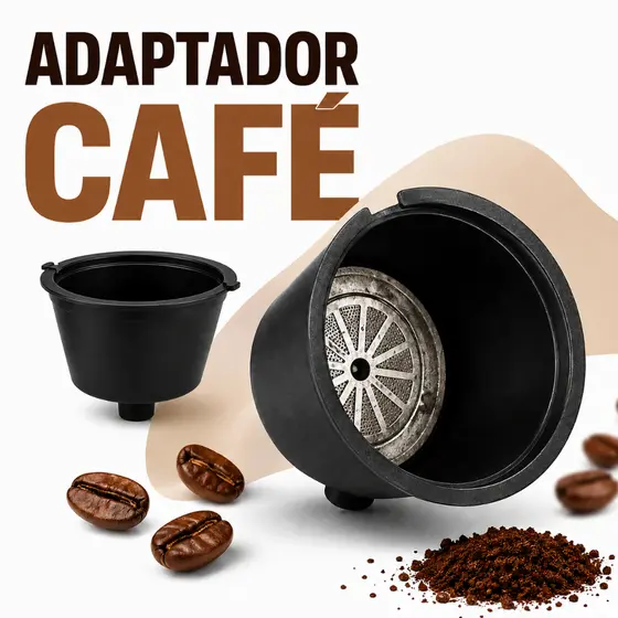Kit 2 Adaptador Capsula Tres Coracoes para Dolce Gusto Reutilizavel Compativel Refil Cafe